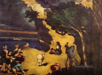  Cezanne Galerie - Die Räuber und der Esel Paul Cezanne